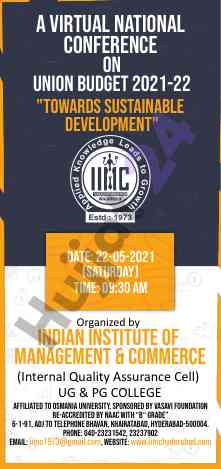 National conference on sustainable development 2021