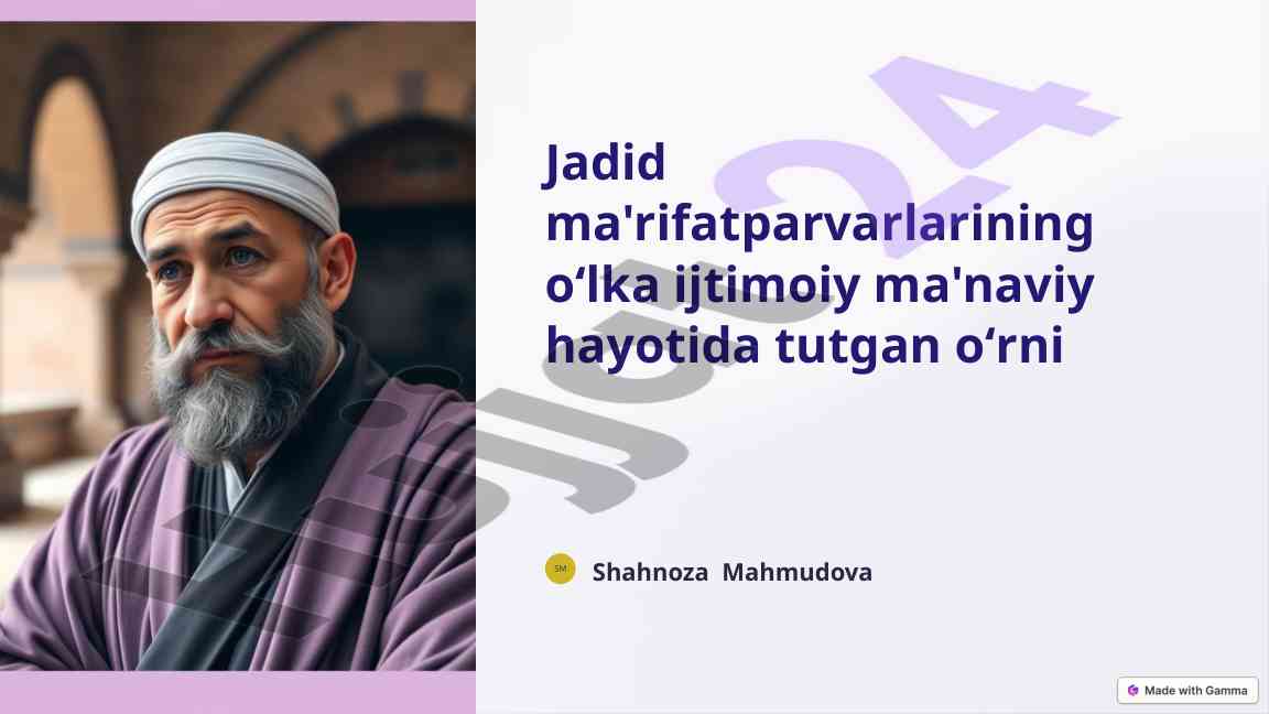 Jadid ma'rifatparvarlarining o'lka ijtimoiy hayoti