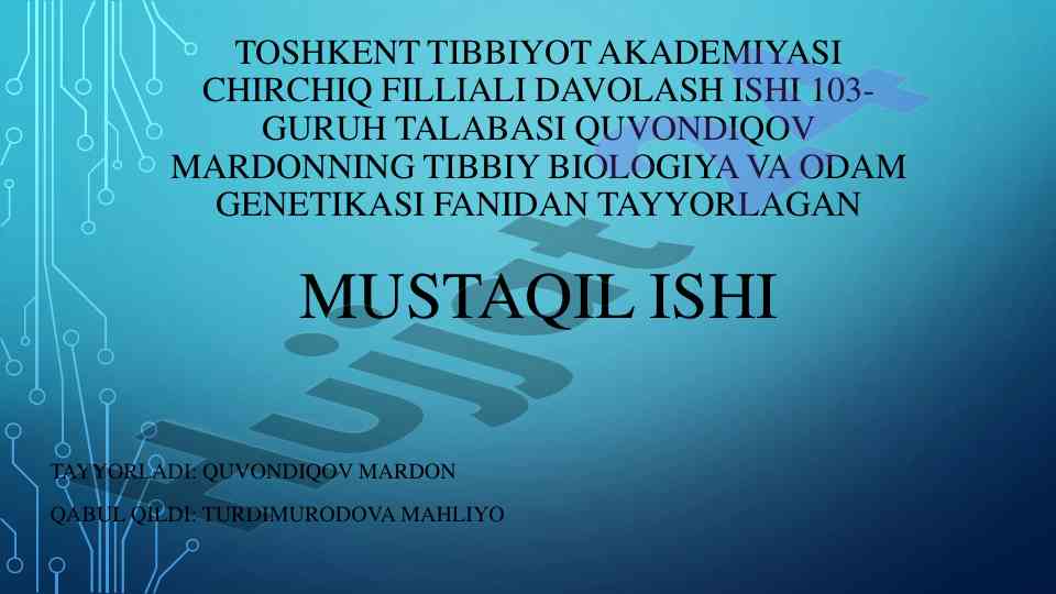 Mikroskopning tarixi va asosiy qismlari