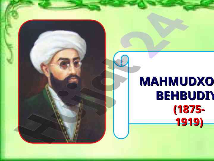 Padarkush dramasi: mahmudxo'ja behbudiyning merosi