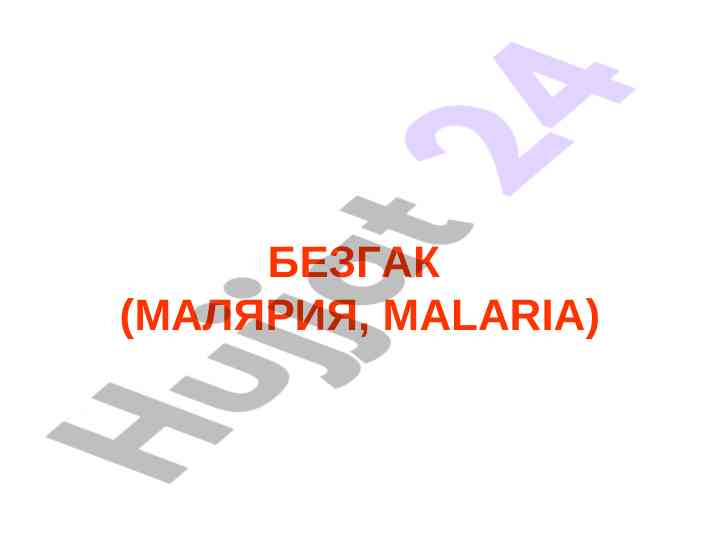 Таълимотлар ушбу безгак касаллиги ҳақида