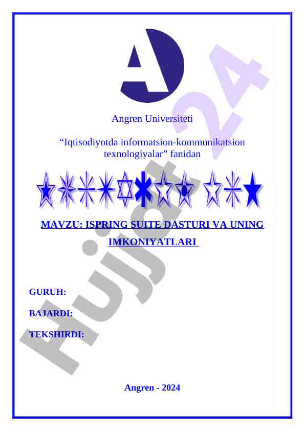 Ispring suite dasturi va uning imkoniyatlari