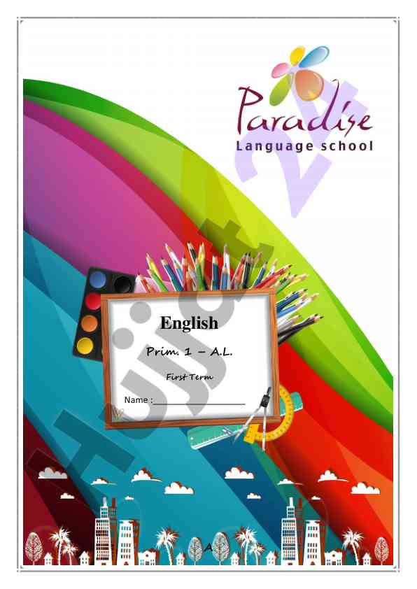 English prim 1 a l first term vocabulary guide