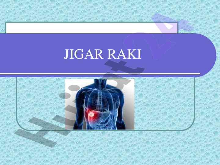 Jigar raki anatomiyasi va funktsiyalari