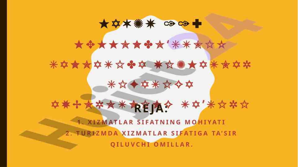 Mehmondo‘stlik sanoatida xizmatlar sifatiga axborot ta'siri