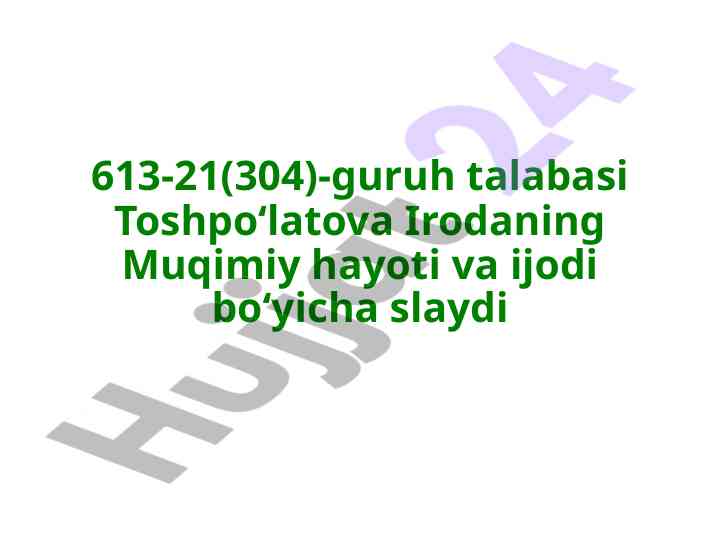 Muqimiy hayoti va ijodi bo‘yicha slaydlar