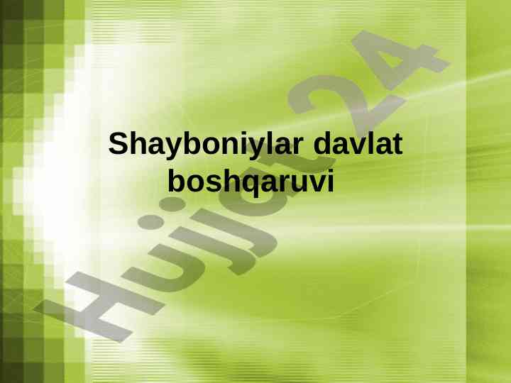 Muhammad shayboniyxon va dashti qipchoq qabilalari