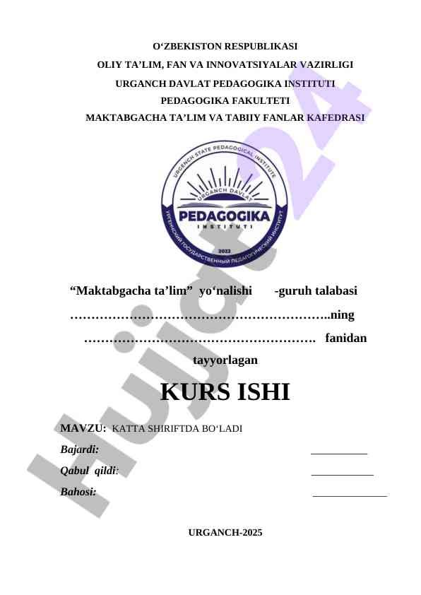 Katta shriftlarda o‘qish va so‘zlash