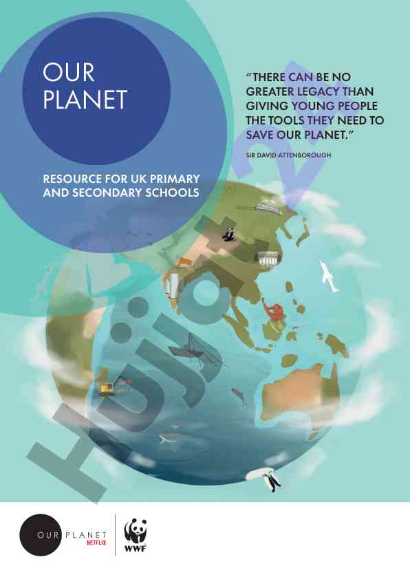 Our planet educational resources for schools
