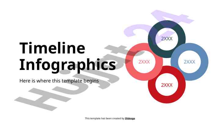 Timeline infographics template presentation
