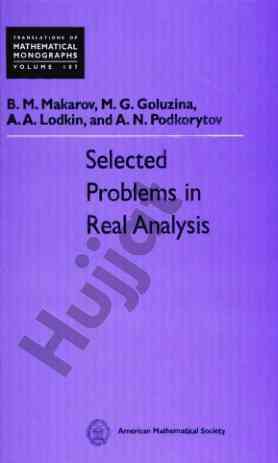 Selected problems in real analysis mathematical society