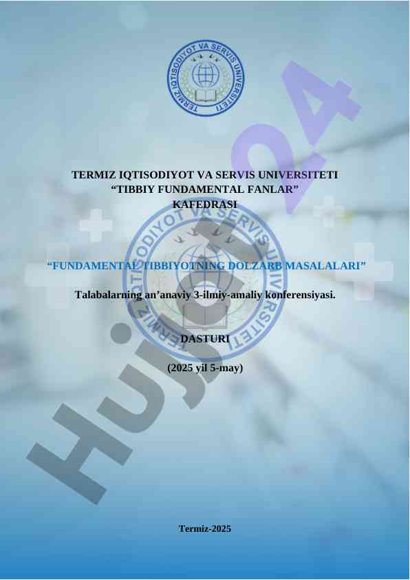 Fundamental tibbiyotning dolzarblik masalalari