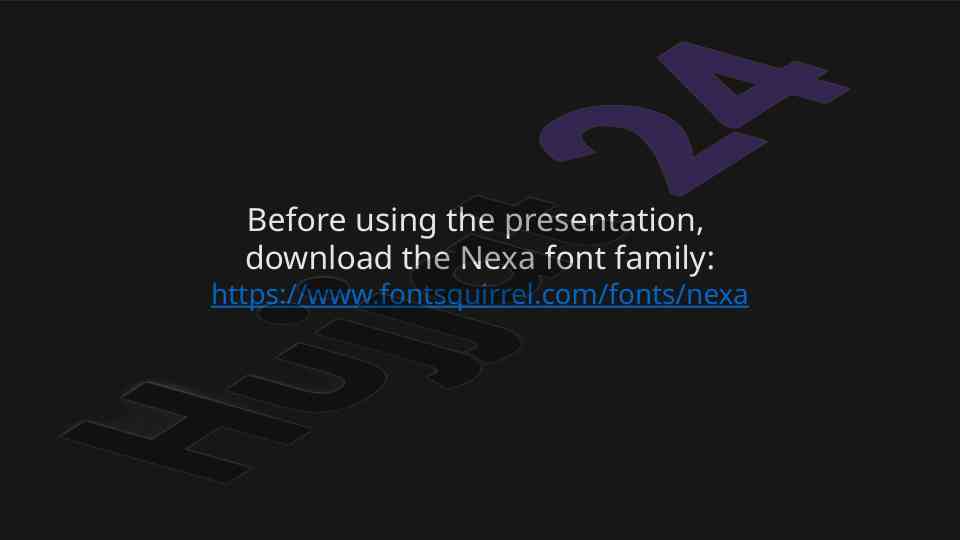 Nexa font family presentation overview