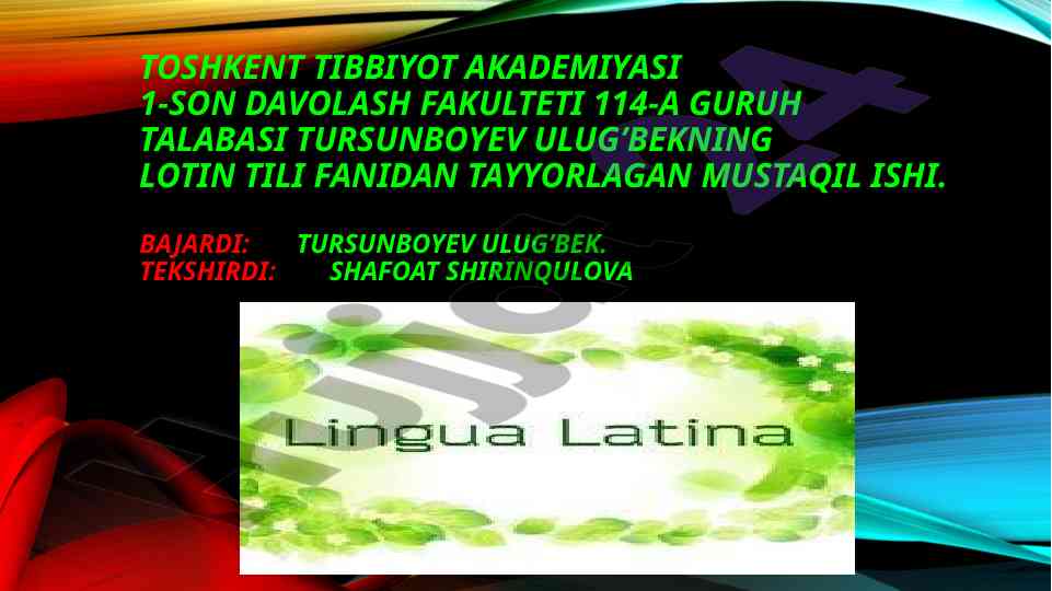 Tibbiyotda lotin-yunon mifologiyalari
