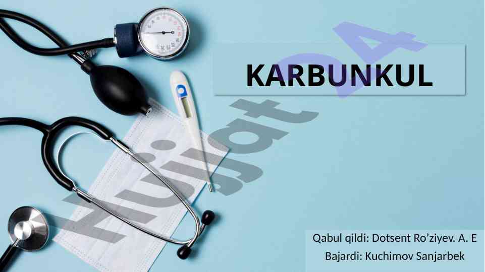 Karbunkul kasalligi: etiologiya va patogenezi