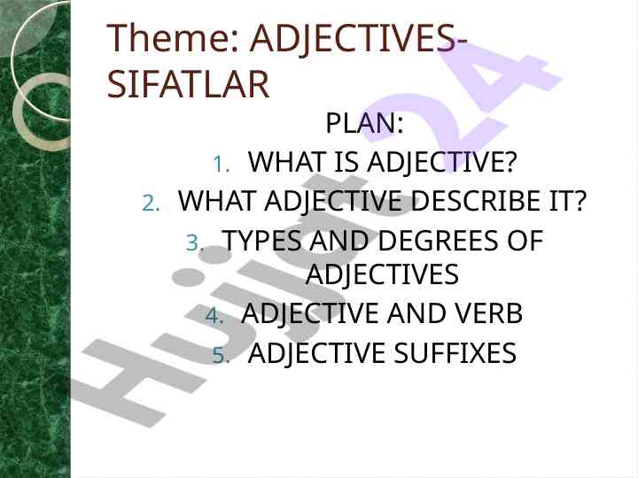 Understanding adjectives and their importance in grammar