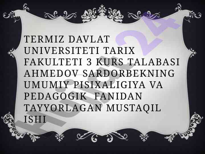 Sezgi turlari va uning qonuniyatlari