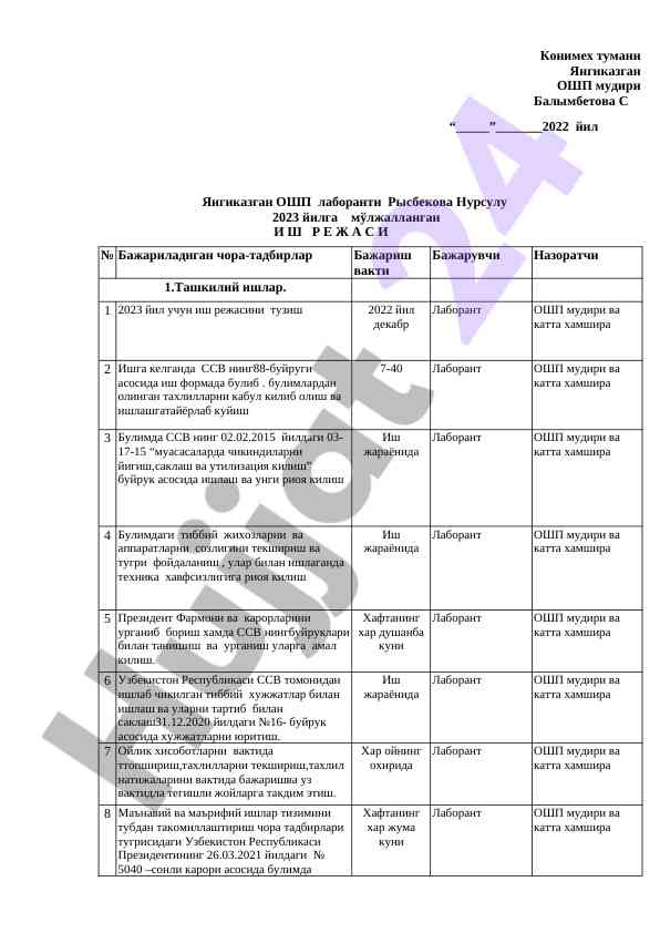 Yangiqazgan o‘sp ish rejasi 2023 yilga mo‘ljallangan