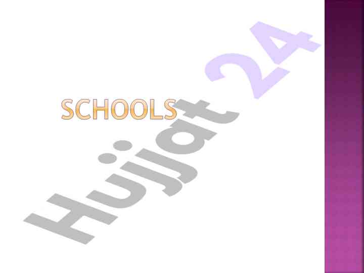 Types of schools and their descriptions activity