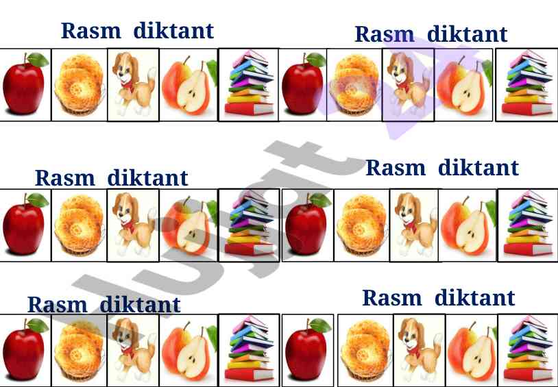 Rasm diktanti: o'quv jarayonida foydalanish