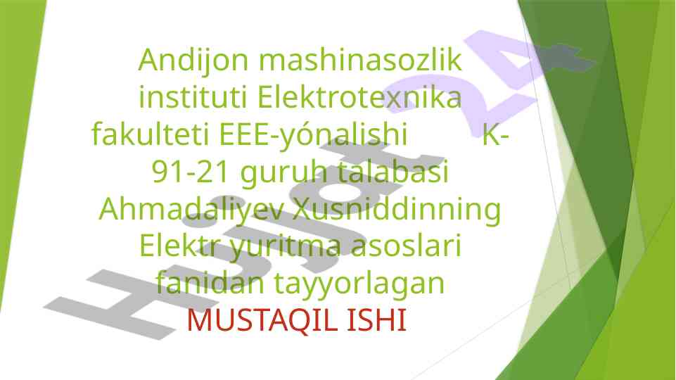 Guruhli elektr yuritmalar asoslari tahriri