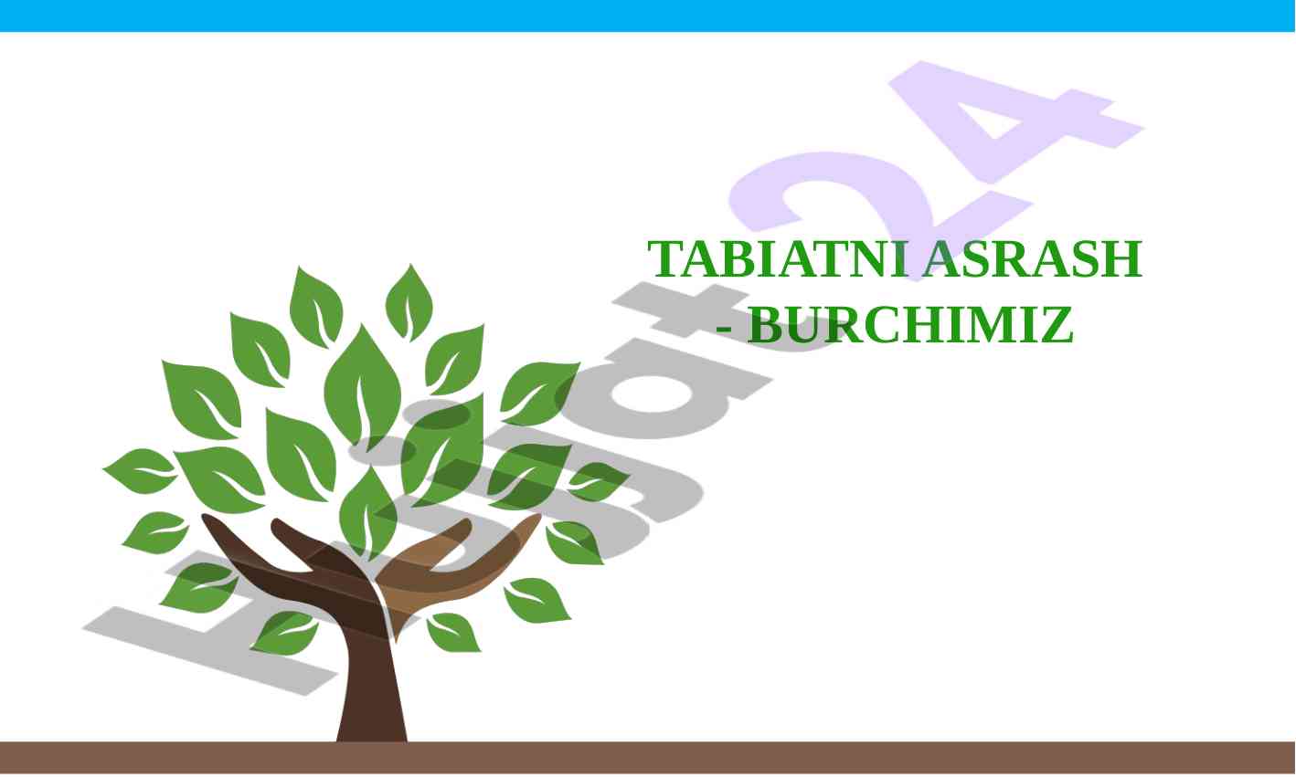 Tabiatni asrash va plastik chiqindilar
