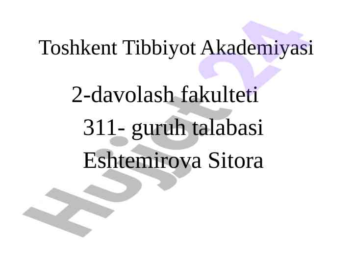Gipotenziya vositalarining tahlili va qo'llanilishi