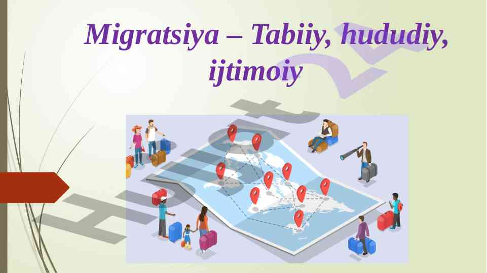 Migratsiyaning tabiiy omillari va ta'siri