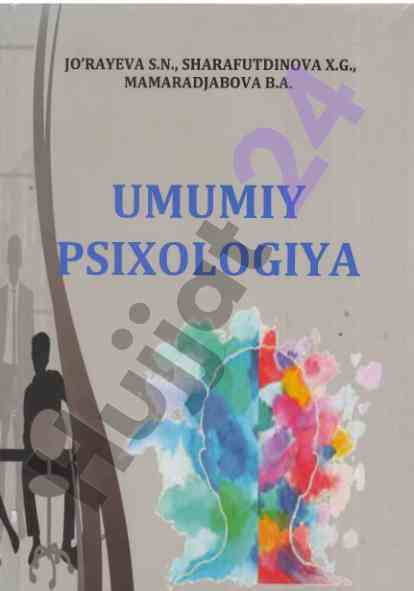 Umumiy psixologiya o’quv qo’llanmasi