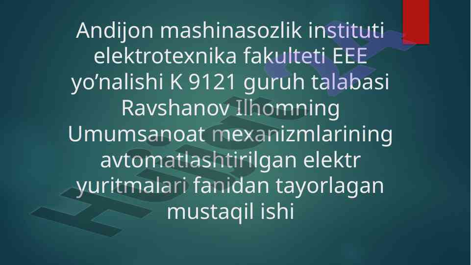 Liftlar to’g’risida umumiy malumot