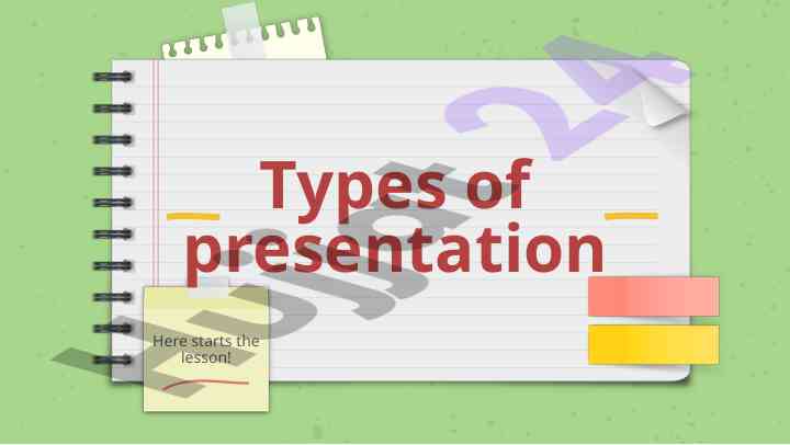 Types of presentation and effective techniques