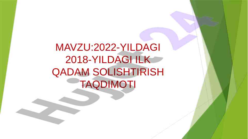 Chet tiliga o'rgatishning asosiy maqsadlari taqdimoti
