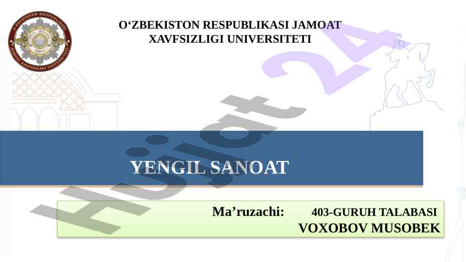 To‘qimachilik sanoatida eksport va investitsiya hajmlari