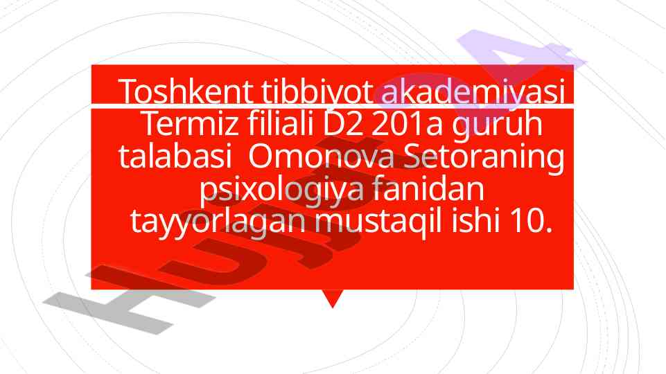 Rivojlanishning yoshga va individual xususiyatlari tahlili