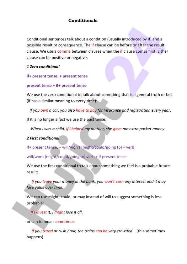 Understanding conditionals in english grammar