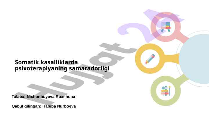 Somatik kasalliklarda psixoterapiyaning samaradorligi