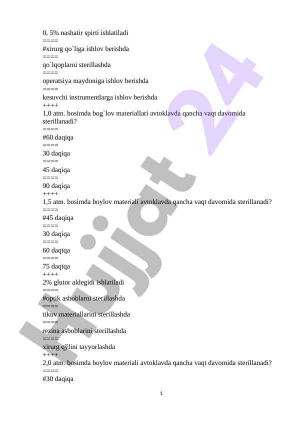 Sterilizatsiya usullari bilan tanishtirish
