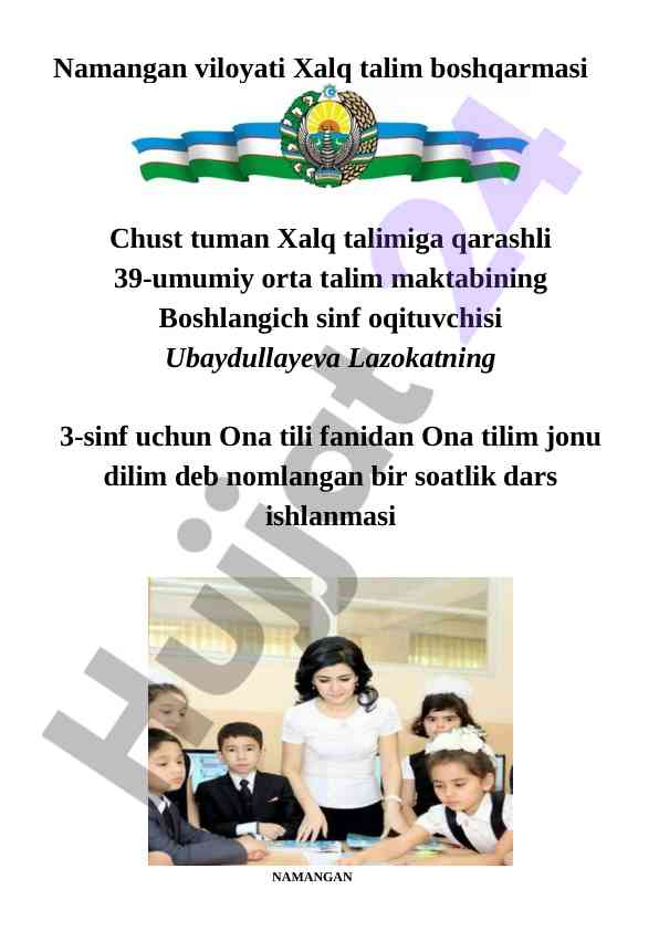 Ona tilim jonu dilim dars ishlanmasi