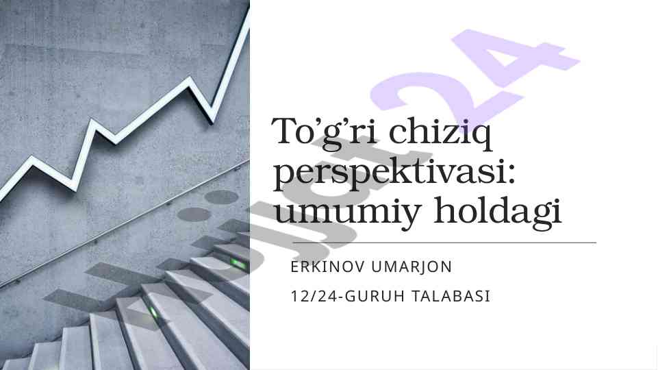 To’g’ri chiziq perspektivasi ta’limoti