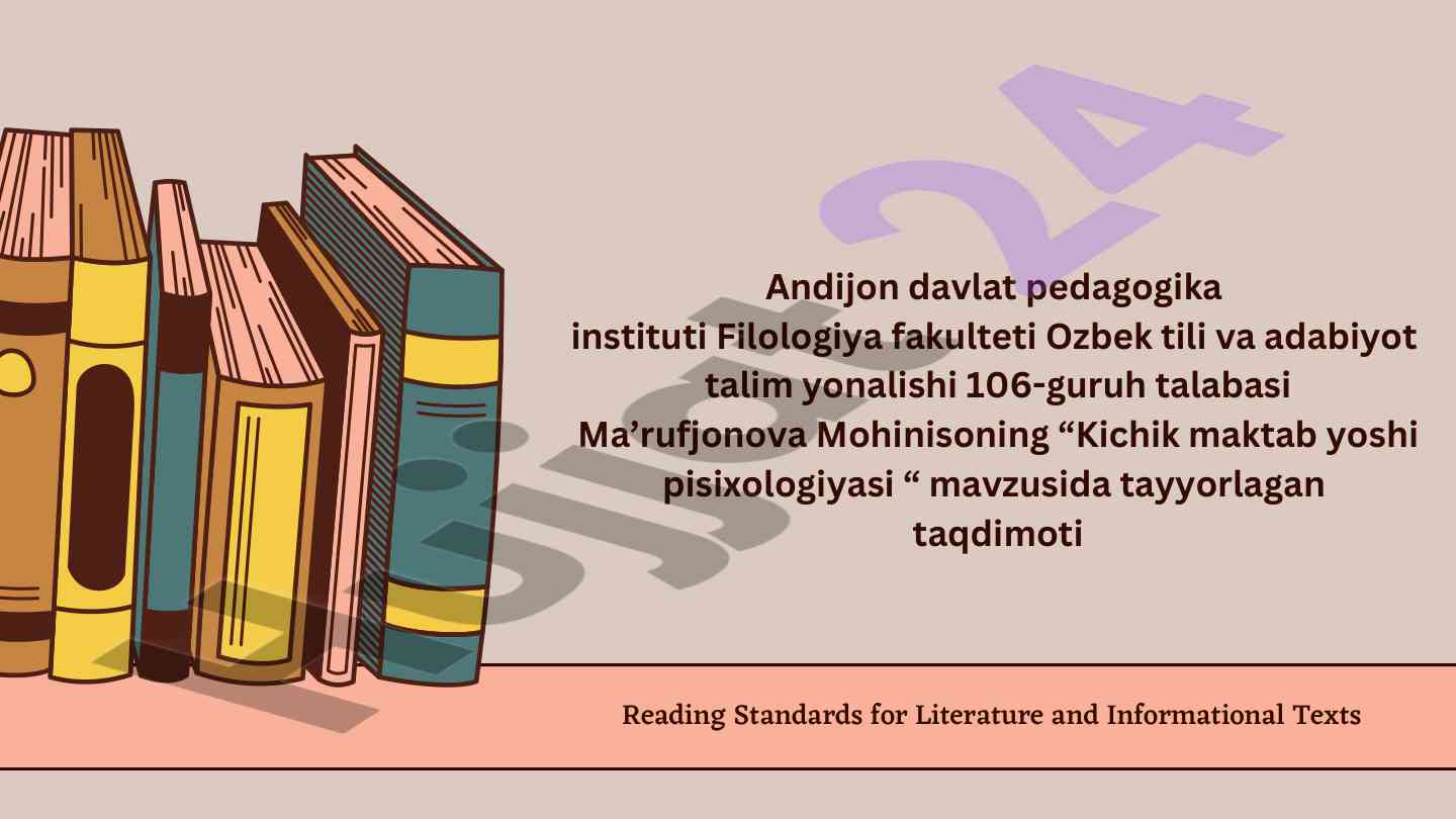 Kichik maktab yoshi psixologiyasi taqdimoti
