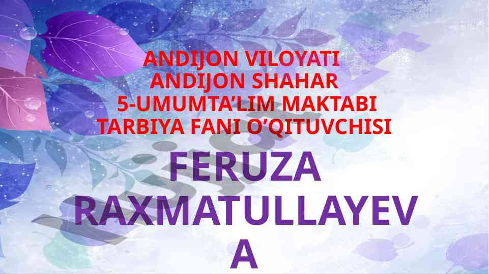 O'zgartirishga tayyor insonning muvaffaqiyati
