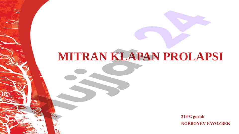 Mitral Qopqoq Prolapsasi Tahlili