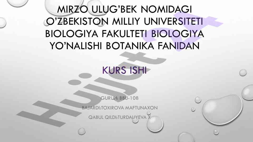 O'zbekistonda qizil kitob va o'simliklar muhofazasi