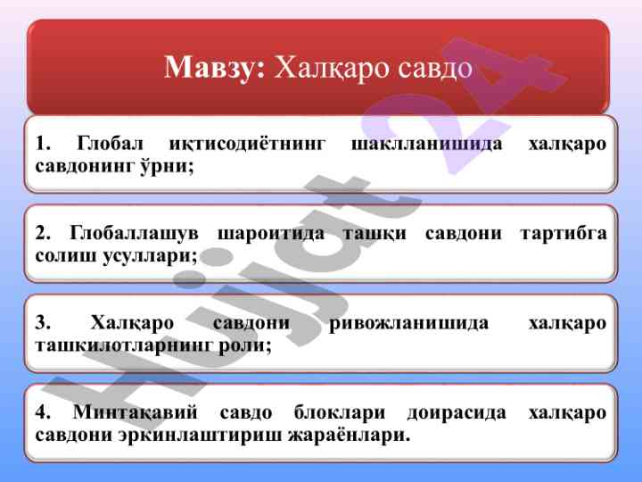 Хекшер–олин концепциясини тадқиқ қилиш борасидаги изланишлар