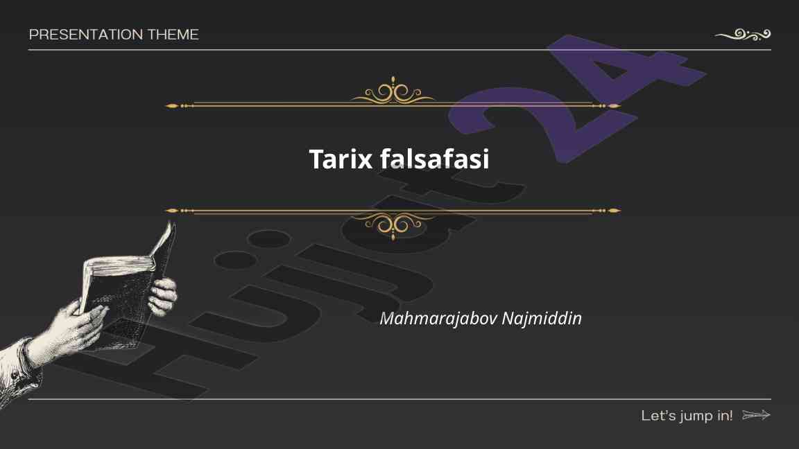 Tarix falsafasi va tarixiy munosabatlar