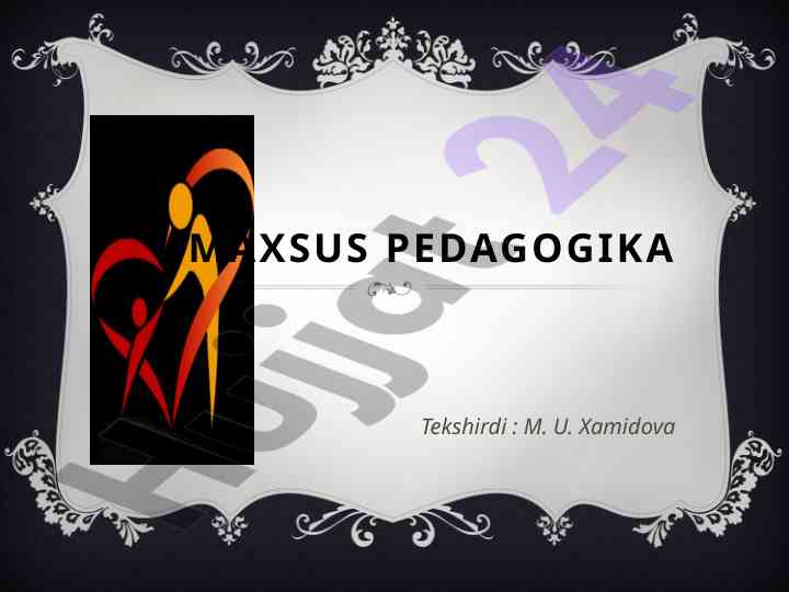 Inklyuziv ta’lim va korreksion pedagogika asoslari