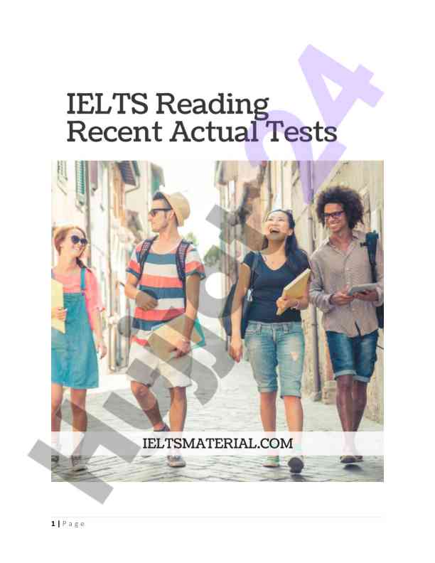 Ielts reading recent actual tests with answers