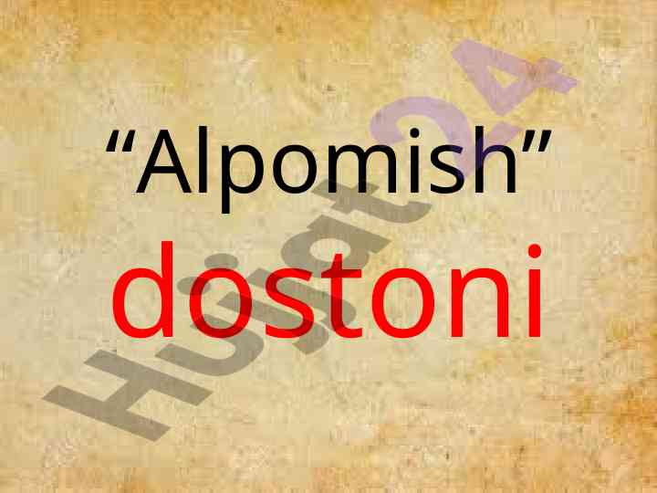 Alpomish dostoni: o'zbek xalq qahramonligi