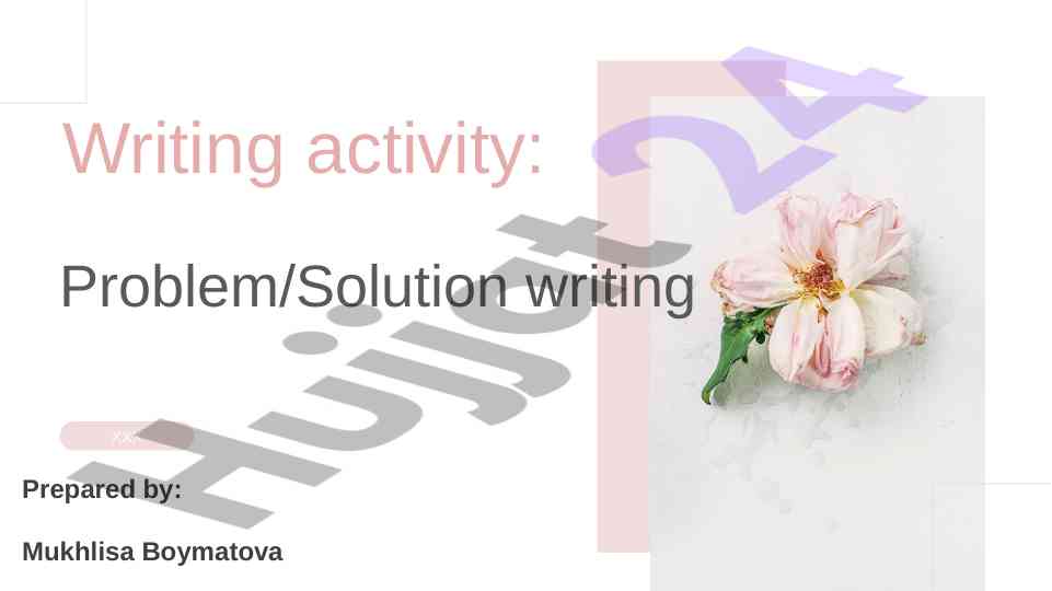 Problem solution writing techniques for students