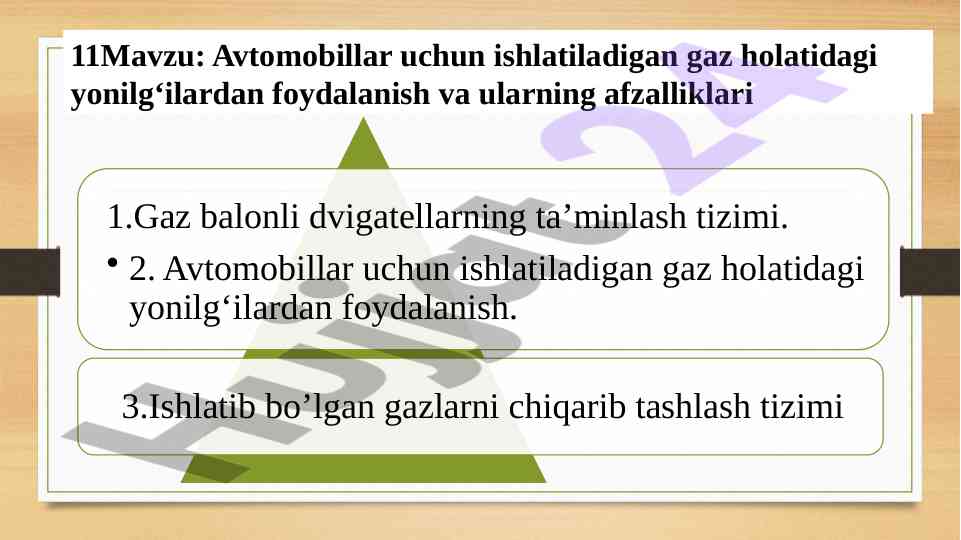 Gaz holatidagi yonilg‘ilarning afzalliklari